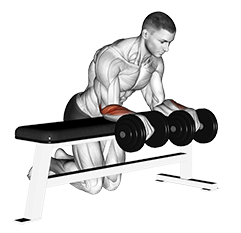 Over Bench Wrist Curl