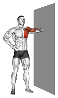 Standing one arm chest stretch - Video Guide