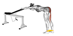 Resistance Band One Leg Kickback