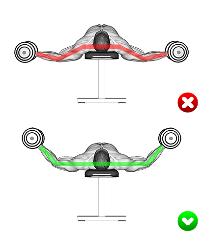 chest fly - arms