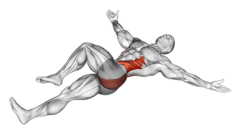 Lying T-Spine Mobility Stretching
