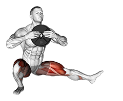 Weighted Cossack Squats