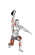 Kettlebell Split Snatch
