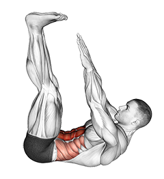 Lying Toe Touch
