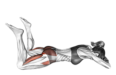 Lying Frog Kick (female)