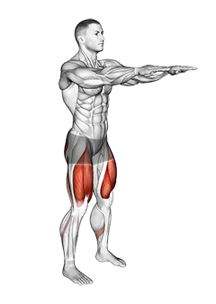 نمایش حرکت اسکوات وزن بدن با سرعت آهسته تا انفجاری (مرد)