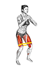 Resistance Band Lateral Step and Squat (female)