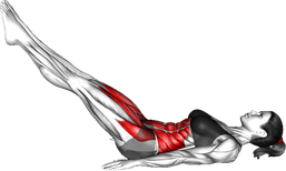Lying Straight Leg Reverse Crunch